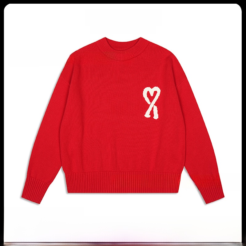 Pull en laine tricoté pour femme, nouvelle collection automne-hiver 25ss, broderie cœur évidé, polyvalent, unisexe, transfrontalier