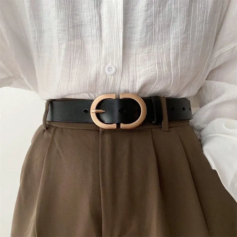 Ceinture de pantalon pour femme ceintures de créateur pour femme mode ceinture noire décontractée femme ceinture pour jeans ceintures dames ceintures de taille CY07