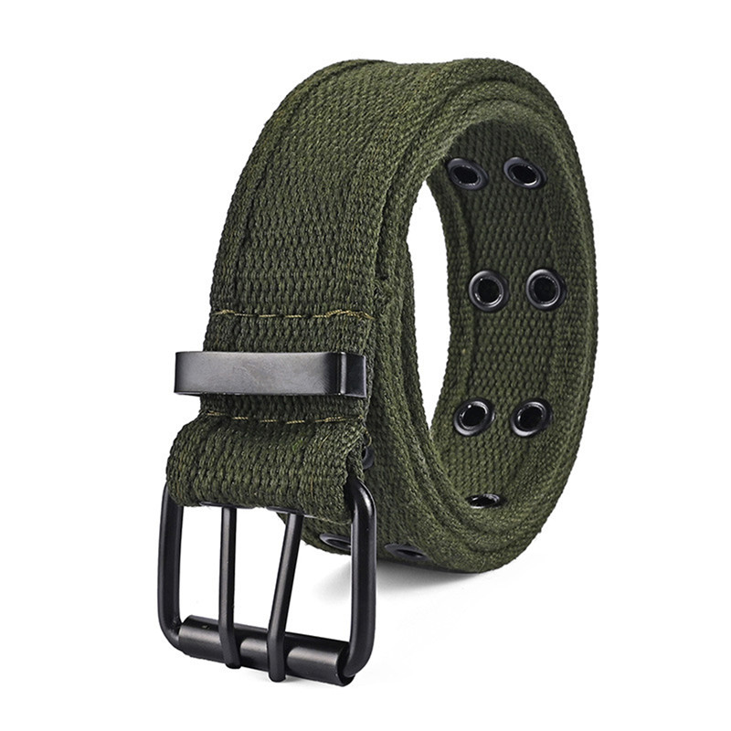 Ceinture en toile résistante à l'usure pour hommes et femmes, ceinture décontractée en toile pour sports de plein air, style punk, ceinture assortie