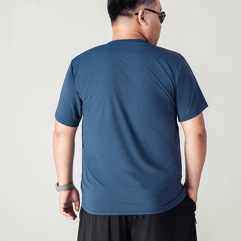 Été grande taille t-shirt 17XL 16XL hommes glace décontracté solide à manches courtes ample à manches courtes corps petit haut 15XL séchage rapide 275KG