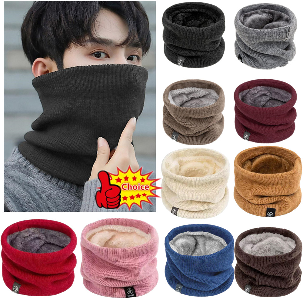 Mode doux tricoté cou plus chaud sport écharpe femmes hommes visage couverture hiver patinage course randonnée écharpes épais résistant au froid col