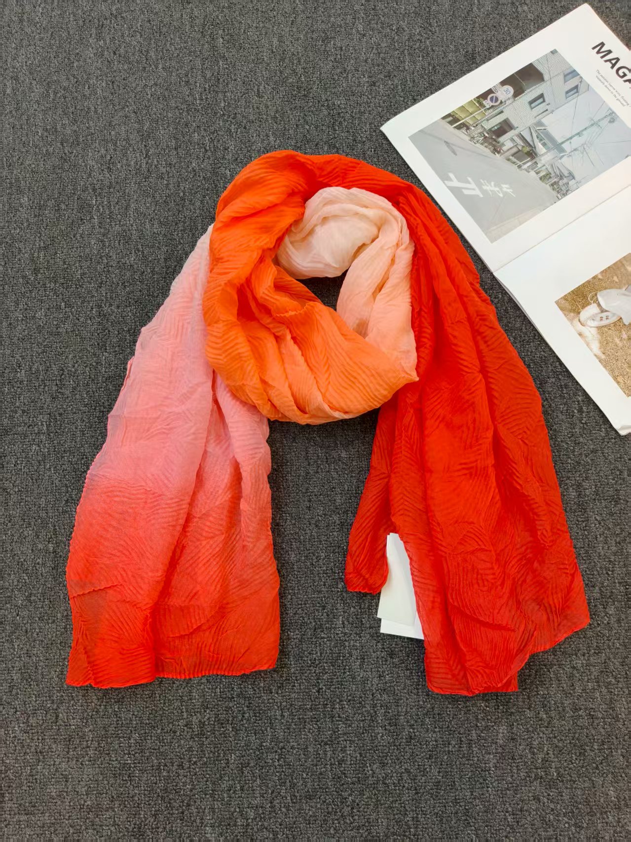 Nouvelle écharpe décorative de voyage originale, longue écharpe, cadeau photo