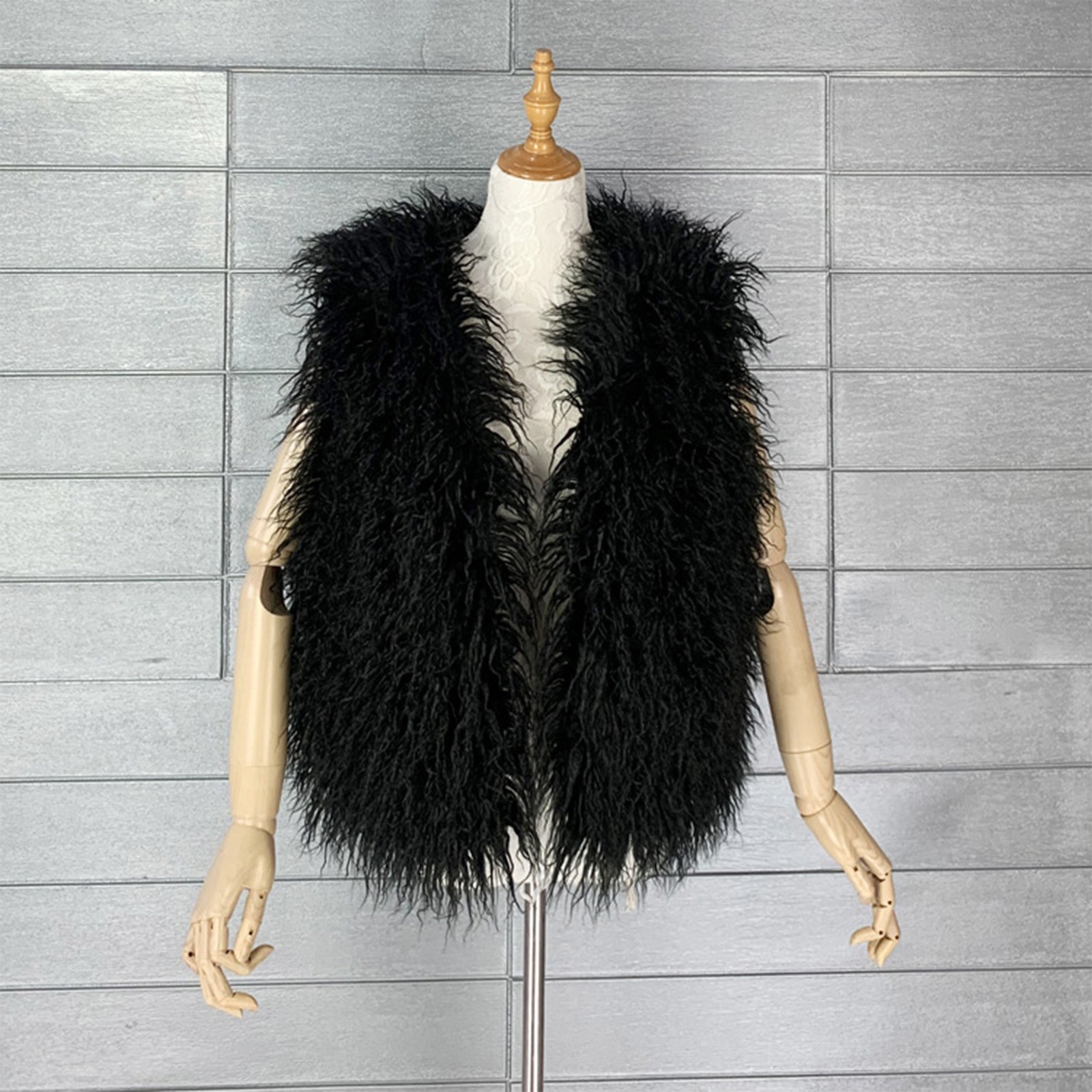 Cardigan en Fausse Fourrure pour Femme, Gilets à Crochet Avant, Vêtements d'Extérieur, Streetwear, Veste ChimJacket, Couleurs Multicolores, Automne