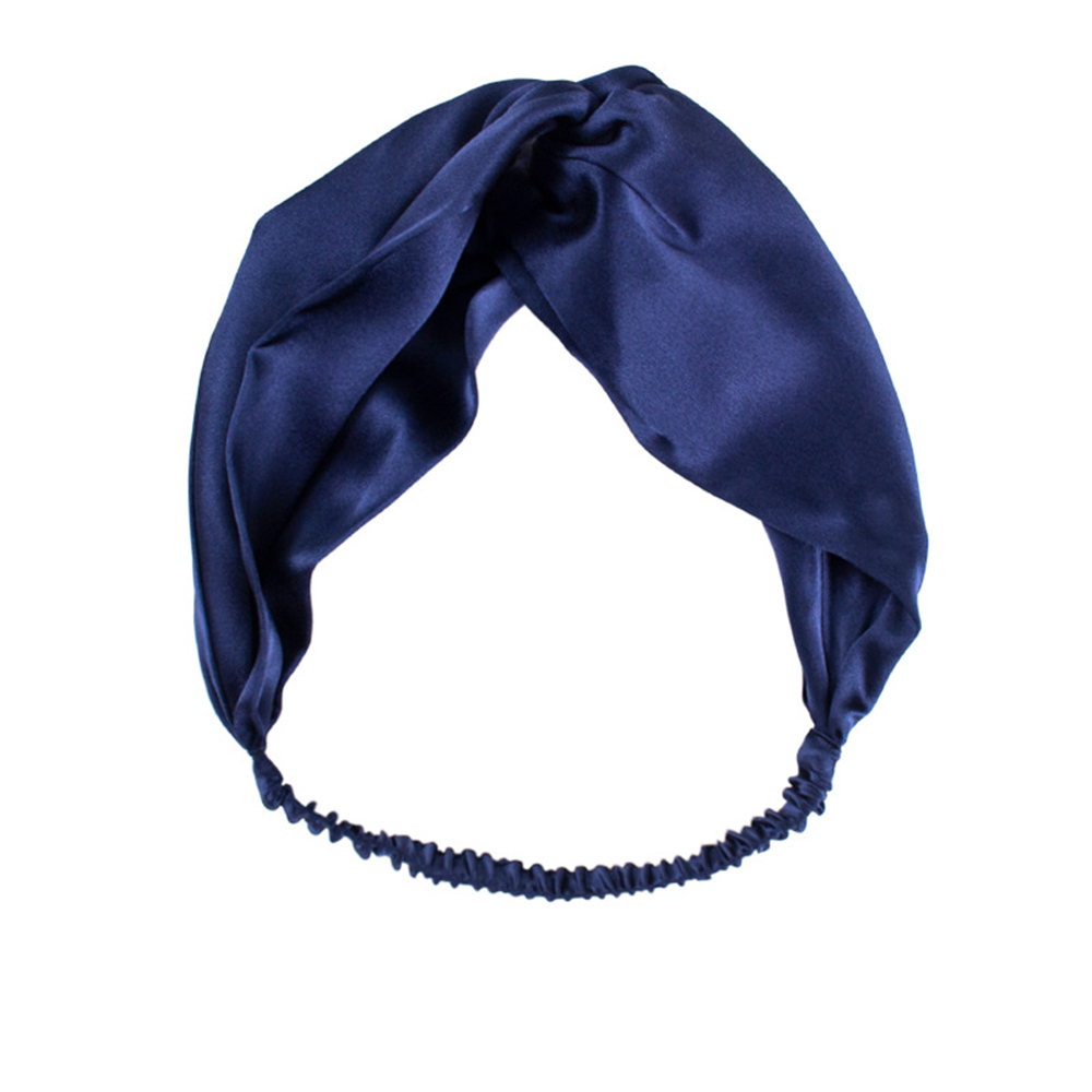 Turban de tête torsadée élastique pour femme, bandeau Injsauna Mulberry, accessoire de cheveux rond, cravates InjHair, 100%