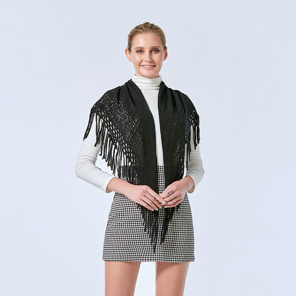 Écharpe triangulaire en dentelle pour femme, broderie, châle à franges, hijiab musulman féminin, protection solaire, écharpe de sauna, été, offre spéciale, le plus récent