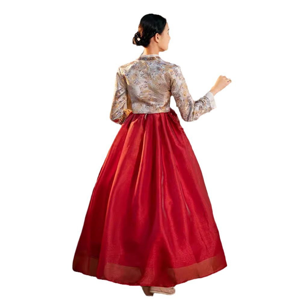 Vêtements coréens authentiques haut de gamme, robe ethnique pour femmes, Yanji, photographie de voyage, danse, robe traditionnelle coréenne, Hanbok