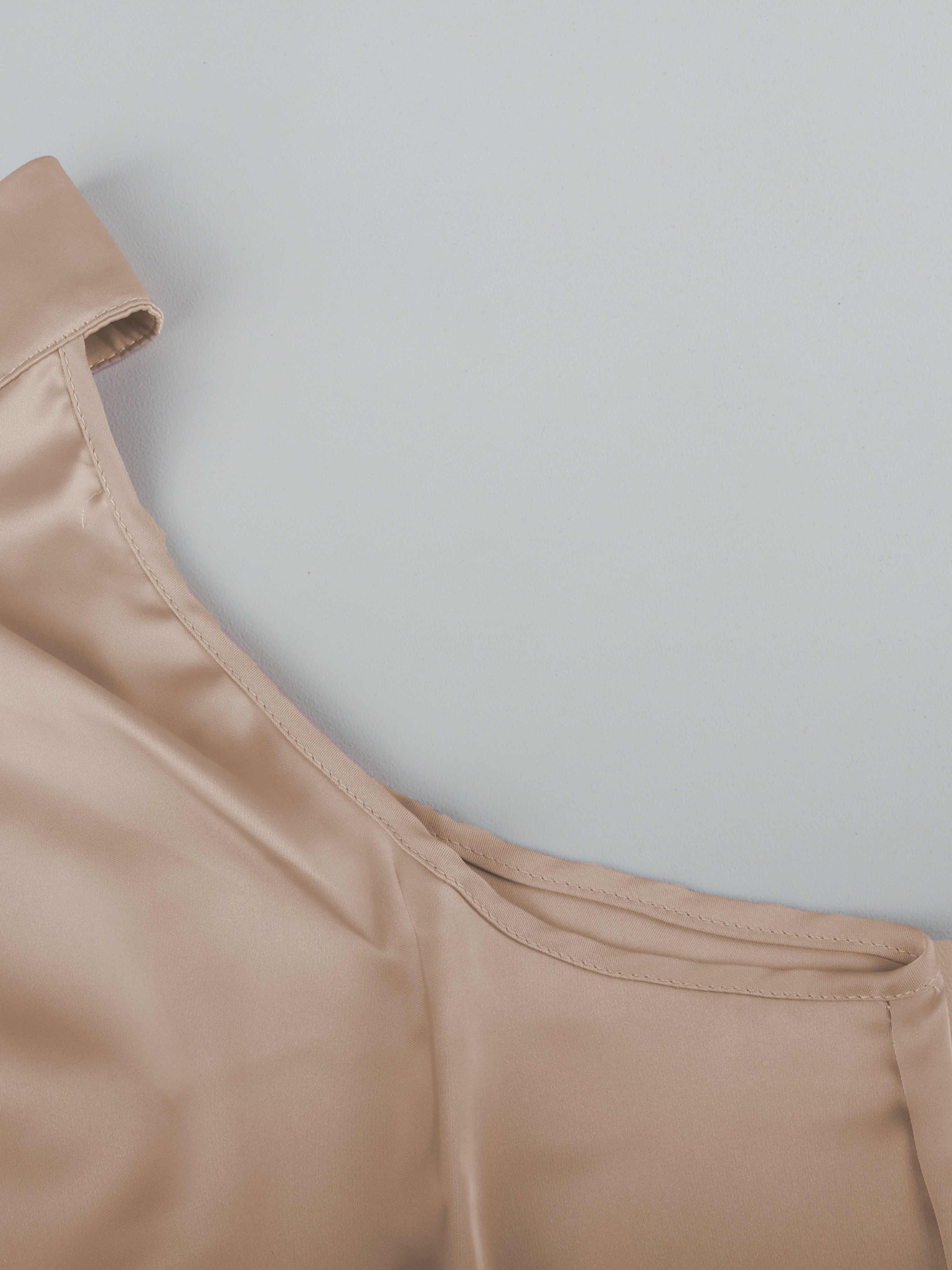 Chemisier élégant à col montant pour femmes, chemises décontractées pour dames, style d'été