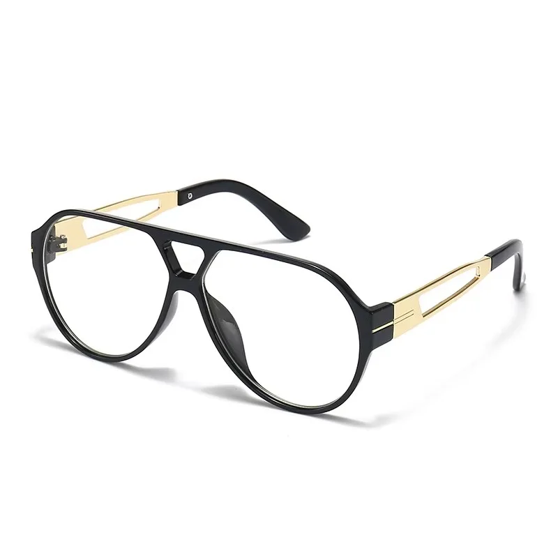 Lunettes de lecture ovales surdimensionnées pour femmes et hommes, marque de luxe, rétro, Double pont, mode pilote, presbytie
