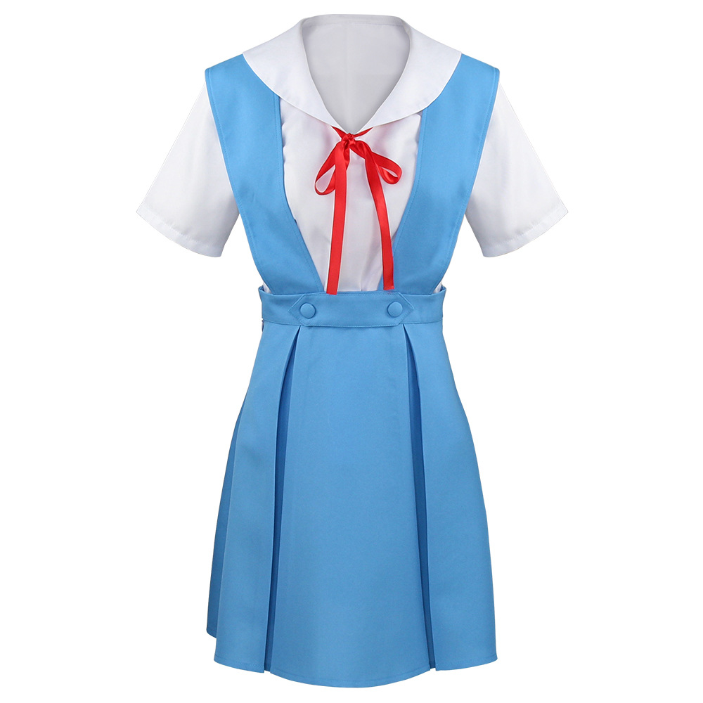 Costume de cosplay EVA Evangelion Rei Ayanami Asuka, uniforme scolaire japonais, robe de cosplay d'anime pour femmes