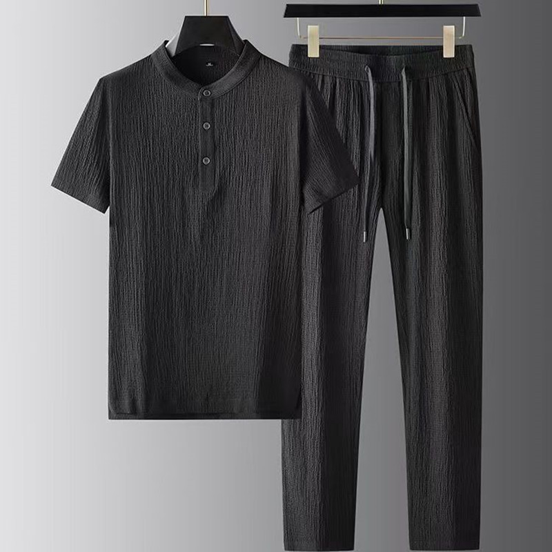 Ensembles homme (Chemise + pantalon) Nouvelle collection été 2026 – Chemise homme tendance à manches courtes – Chemises de haute qualité pour homme – Deux pièces