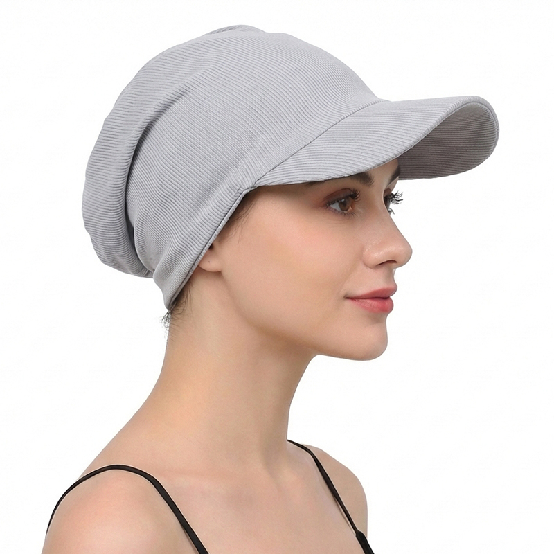 NOUVEAU Chapeau Turban Hijab Musulman Uni Tendance avec Visière Casquette de Baseball Femme Chapeau de Soleil