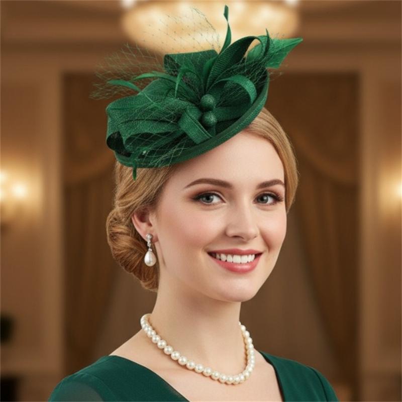 Chapeau Fascinator à Plumes Chic, Serre-tête Fascinator pour Tea Party, Coiffe Structurée Élégante pour Usage Quotidien et Occasions Spéciales