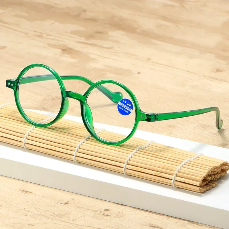 Dames rétro Transparent lunettes de lecture hommes femmes petit rond loin vue presbytie à la mode nouvelles lunettes de Prescription 0 à + 4.0