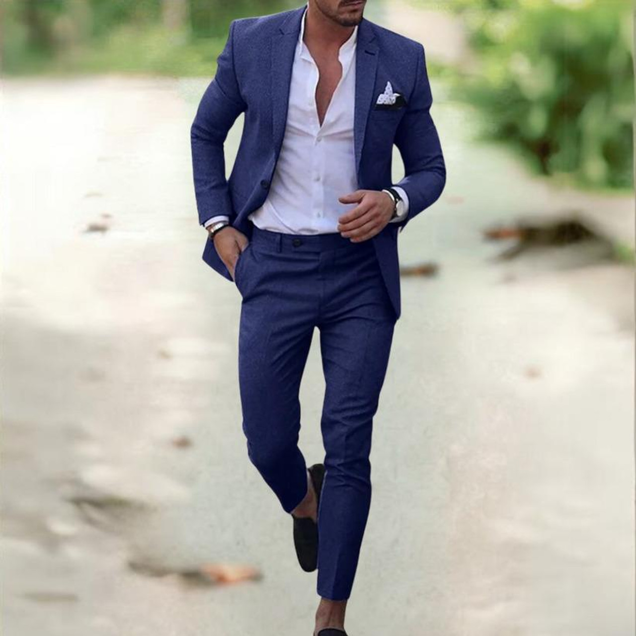 Costume élégant pour hommes, veste + pantalon), nouvelle collection 2025