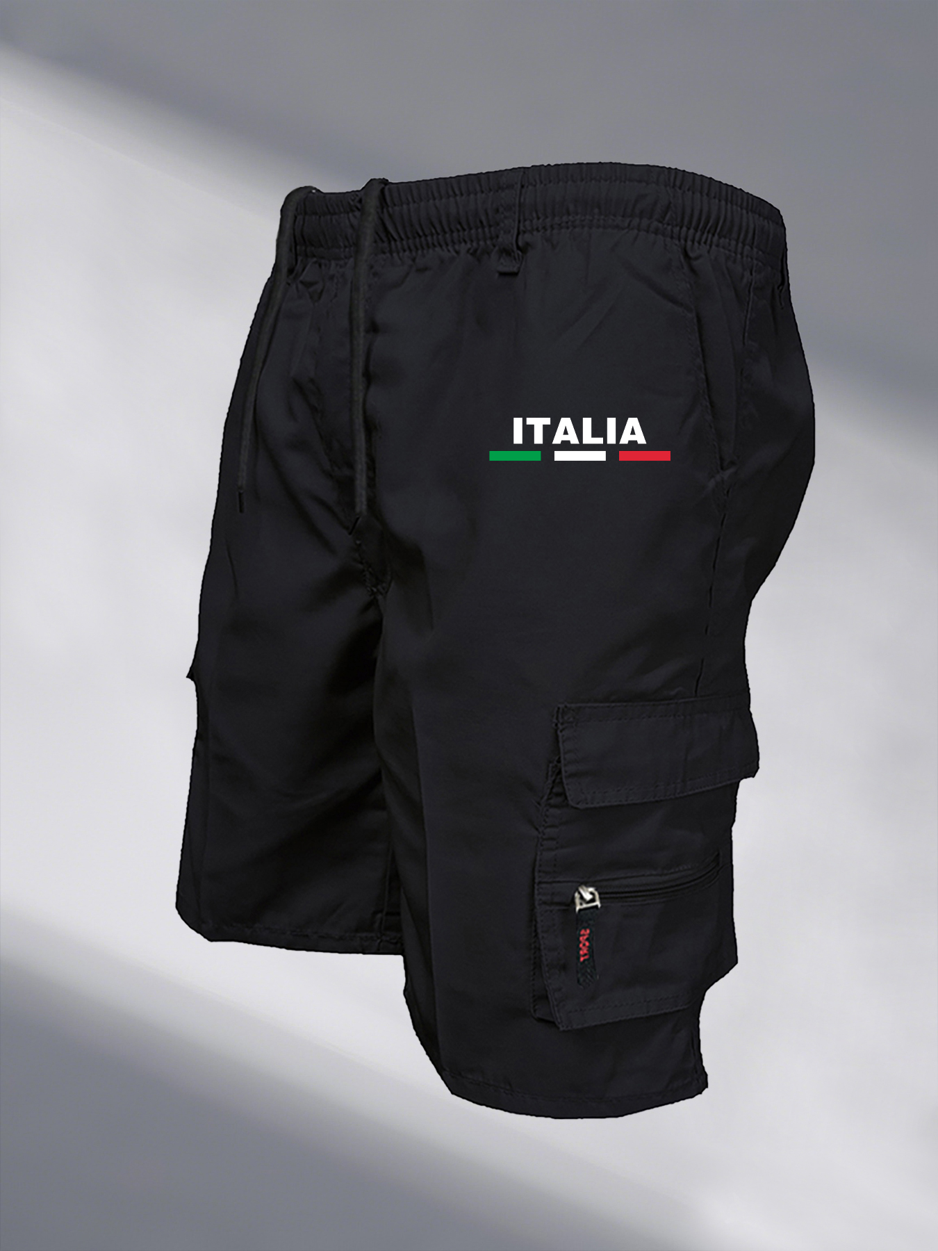 Short tactique pour hommes, Cargo décontracté, longueur aux genoux, multi-poches, taille élastique, salopette de travail et de randonnée, pantalon court, été