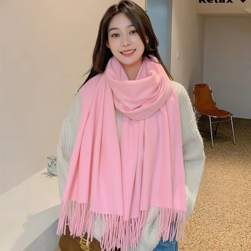 Nouvelle écharpe noire cachemire femme laine dames écharpe chaude écharpe à carreaux femmes hiver foulards automne XWJ07