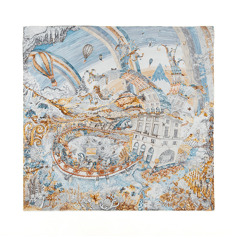 Foulard en soie de haute qualité, sergé lourd, soie de mûrier, 70 carrés, cravate, accessoire de mode élégant et polyvalent, printemps