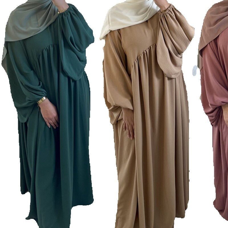 EmilWomen-Abayas de prière du Ramadan pour femmes, caftan marocain, noir, vert, mode européenne, vêtements longs