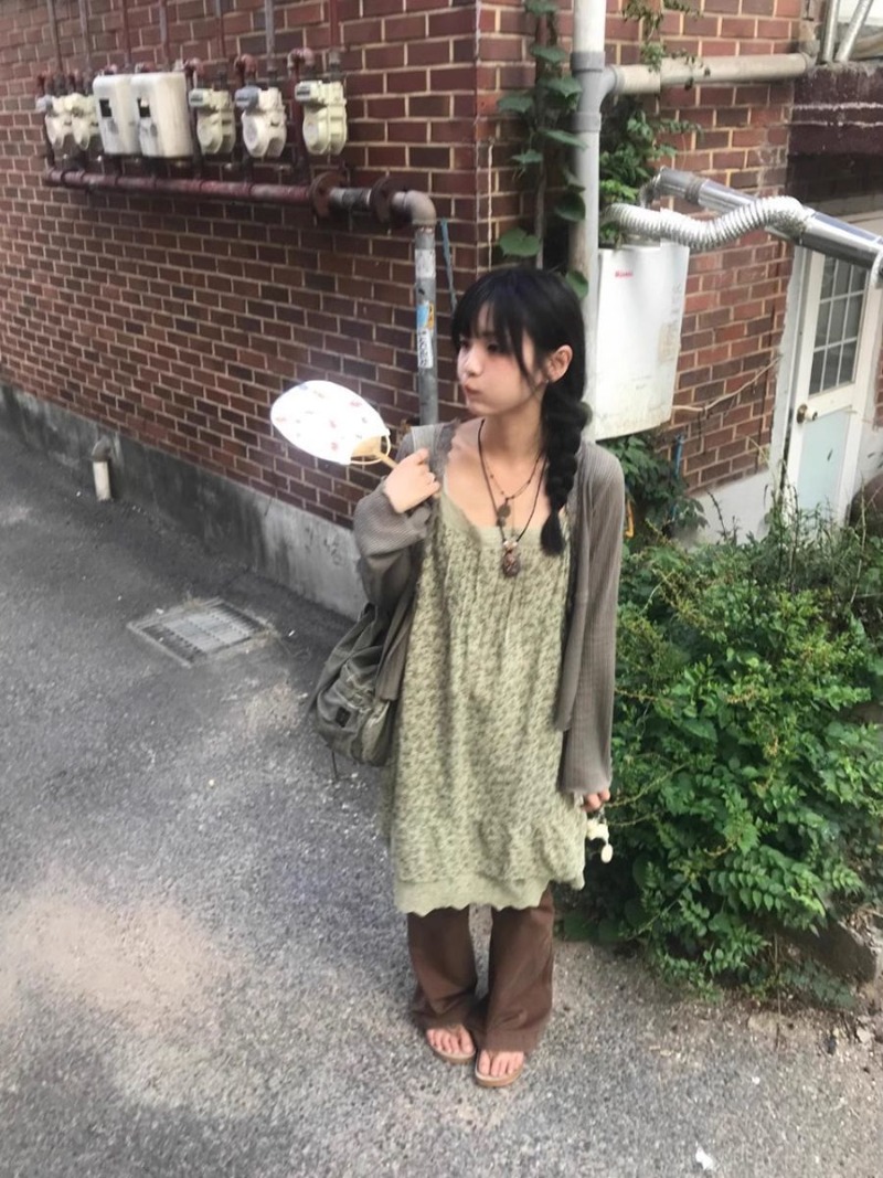 Robes longues à fleurs 2025 femme Y2K dentelle forêt fée noyau femmes été fronde robe coréenne populaire décontracté robe à bretelles dames