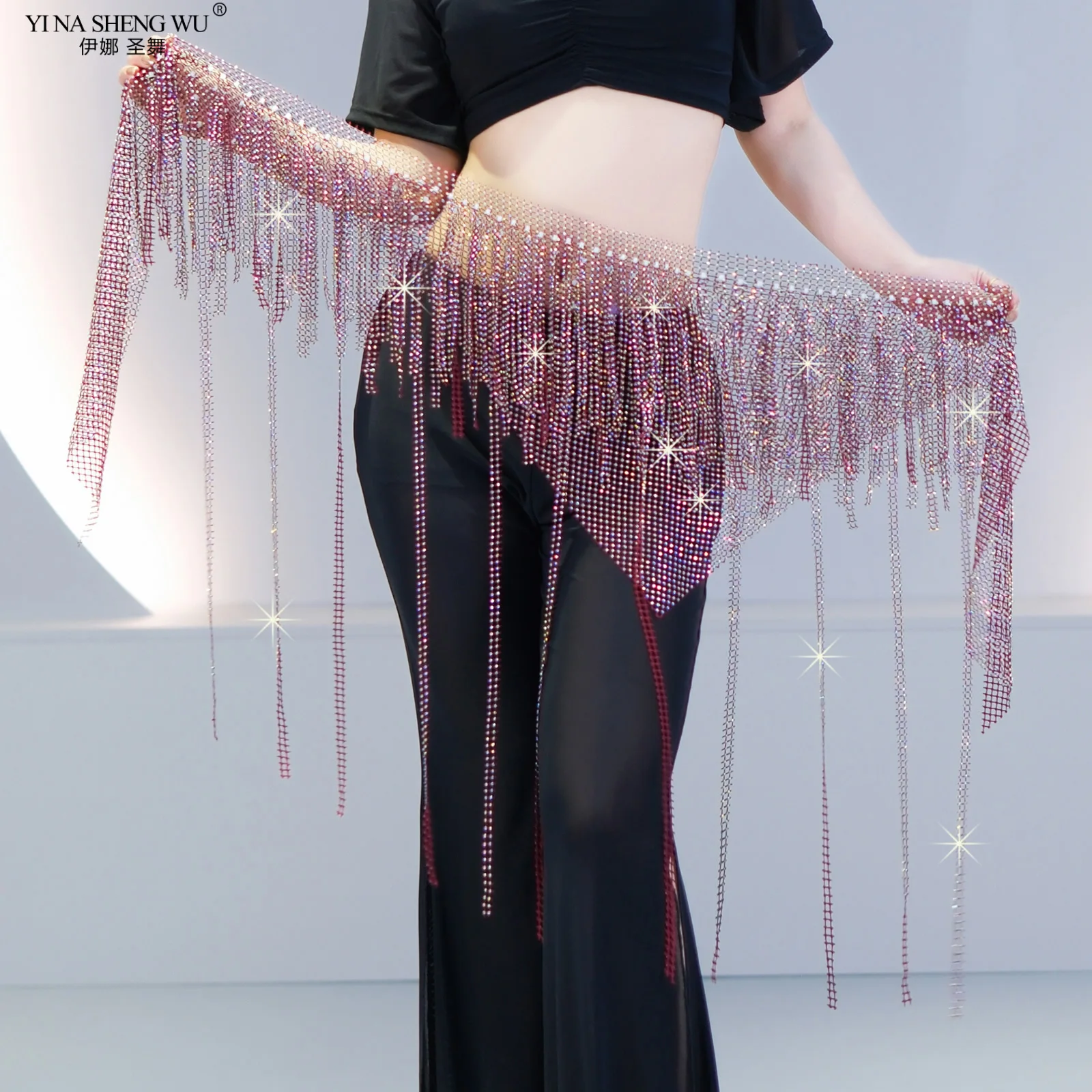Triangle gland hanche écharpe danse orientale compétition taille écharpe danse du ventre Performance ceinture pour femmes haut de gamme mode