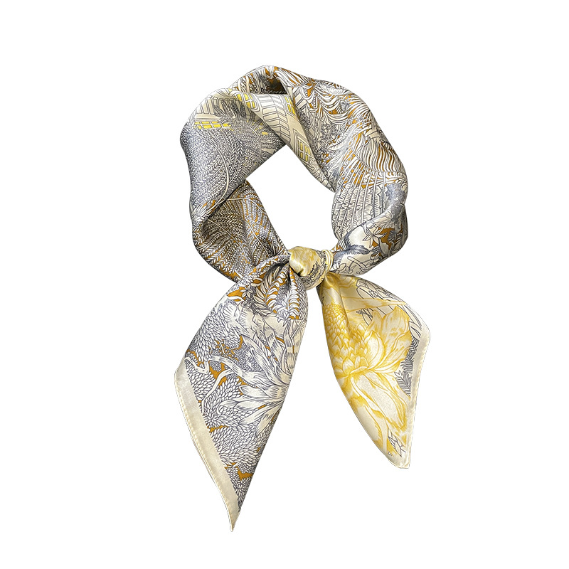 Écharpe carrée pour femmes, foulard de la présidence, châle de plage d'été, bandana, hijab, pashmina, mode 100%