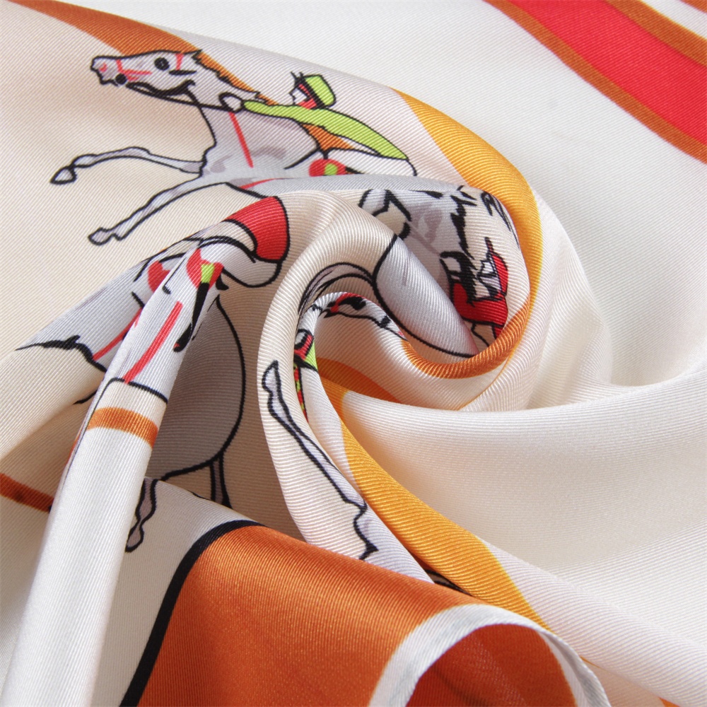 Injplanchers f-Foulards carrés College de course de chevaux pour femmes, écharpes de tête, enveloppes de plage, châle bandana, hijabs pour dames, 90cm