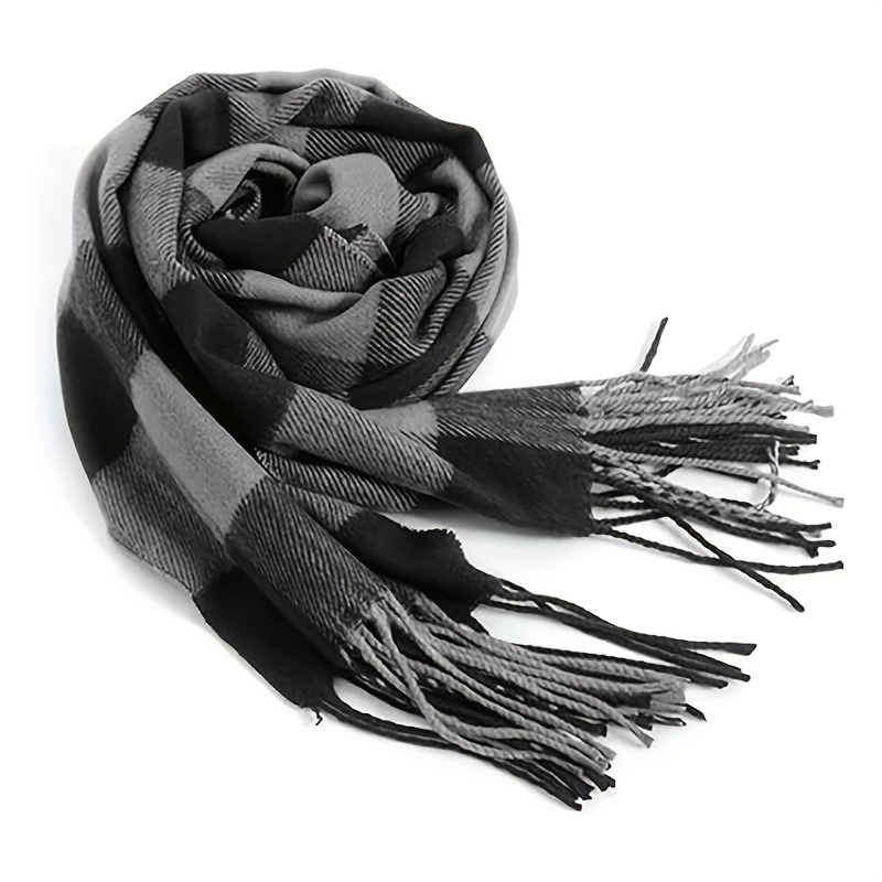 Écharpes en cachemire à pampilles unisexes, châle chaud, long, penseur de couple, femmes, hommes, automne, hiver, offre spéciale