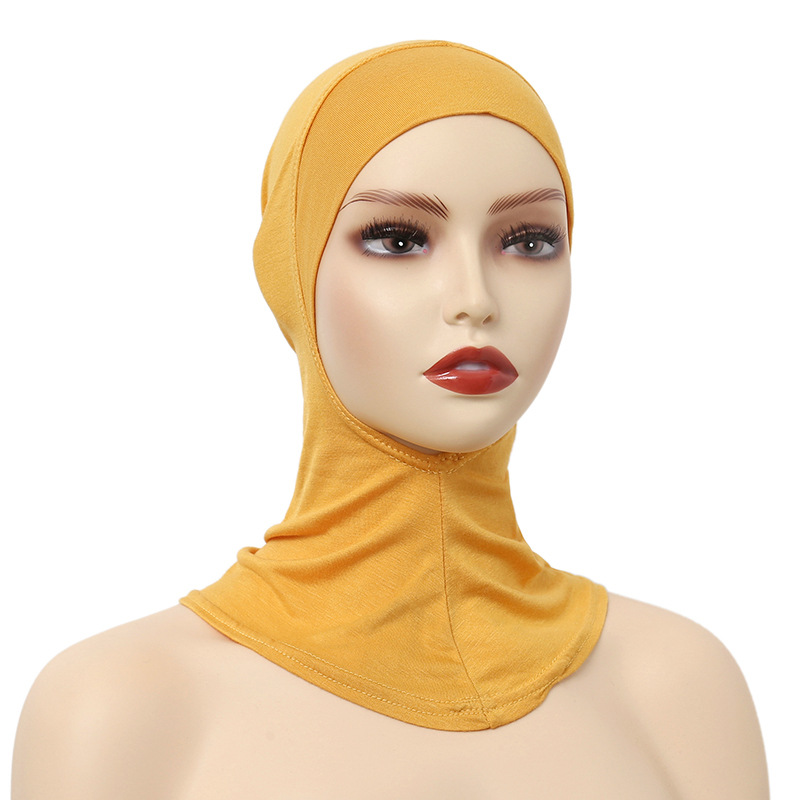 Casquettes Turban pour femmes musulmanes sous-écharpe Modal Hijab casquettes intérieures extensible couverture complète châle casquette couverture complète du cou