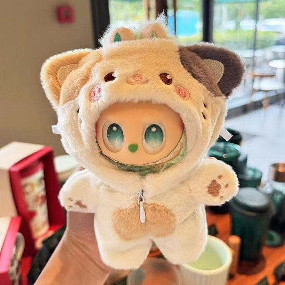 Vêtements uniquement pour 17cm, ensemble de vêtements pour animaux, éléphant, chat mignon, pour poupée Labubu de 15 à 17cm, accessoires