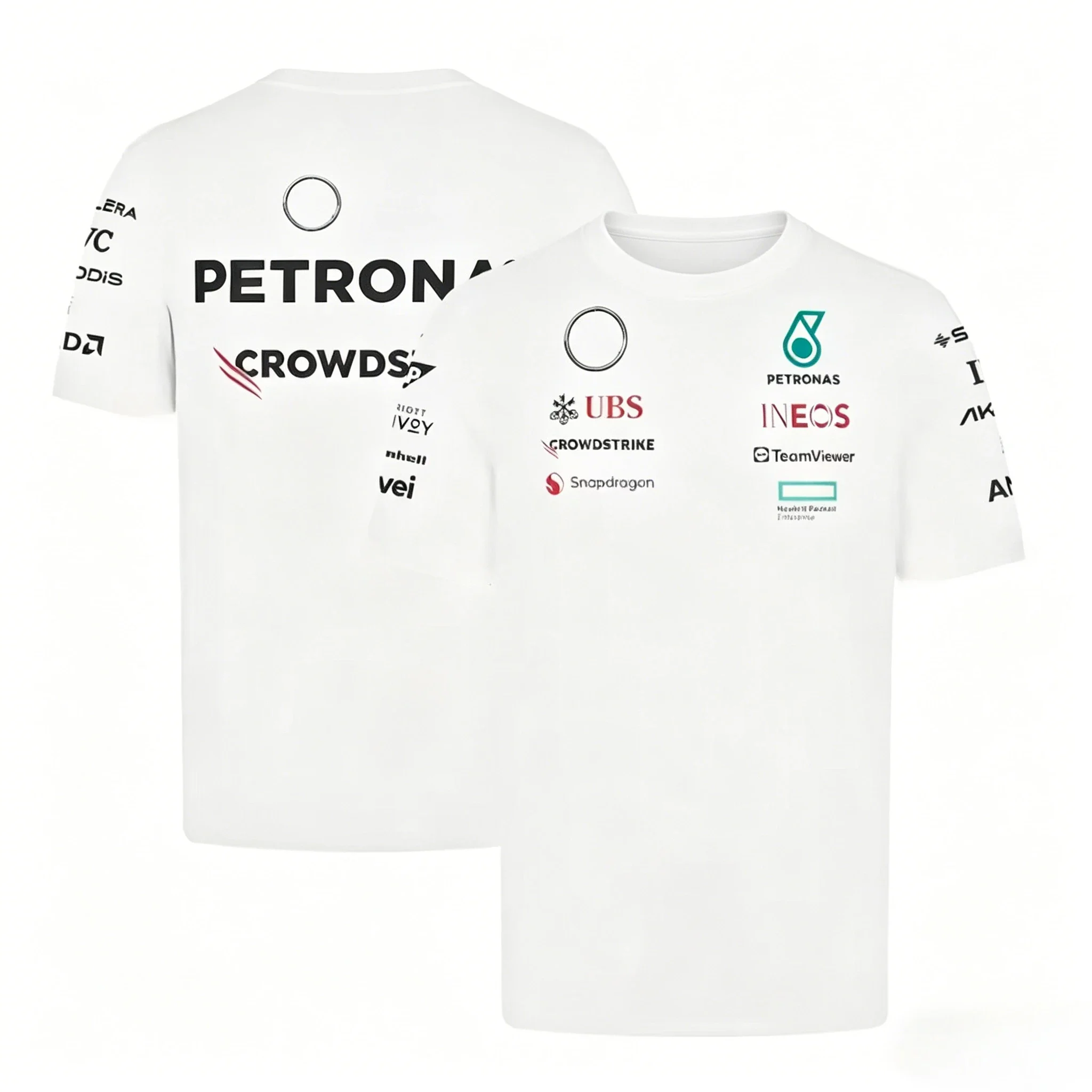 T-shirt style course 2026, col rond, manches courtes, décontracté, respirant, polyester, pour usage quotidien, pour les fans de sport automobile masculin