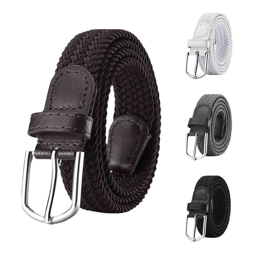 Ceinture pour homme, mode décontractée, ceinture élastique tissée, ceinture tactique militaire pour sports de plein air, ceinture de travail pour l'escalade, unisexe, à porter avec des jeans ou des pantalons