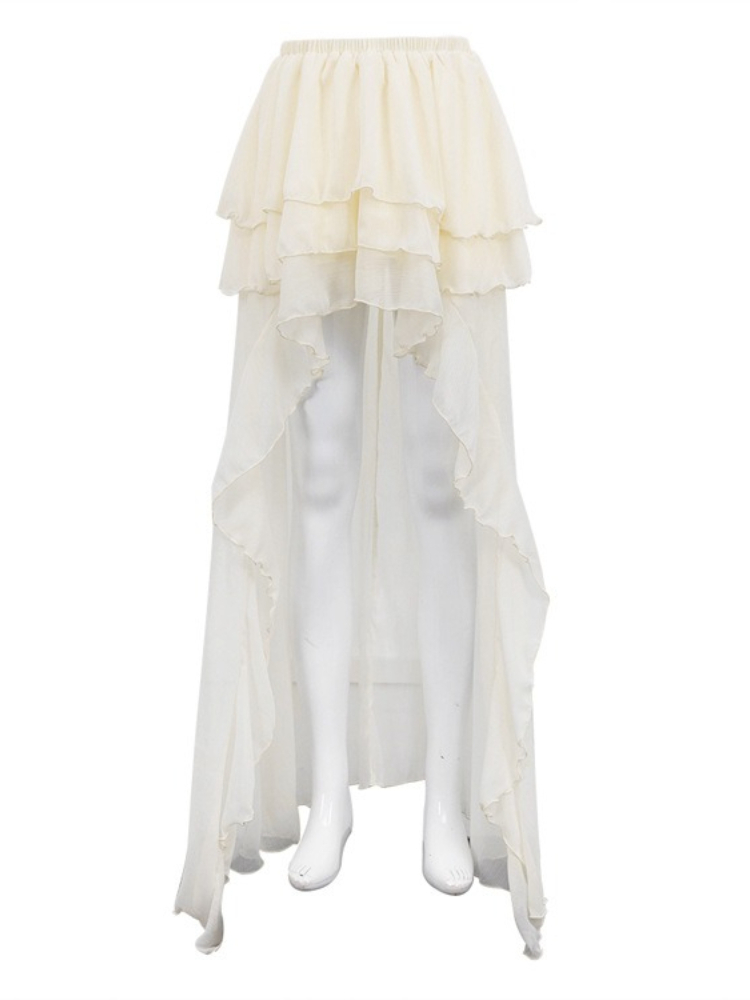 Tossy décontracté jupe irrégulière pour les femmes solide taille haute plis amples transparent mode Y2k jupes tenue femme 2025 jupes