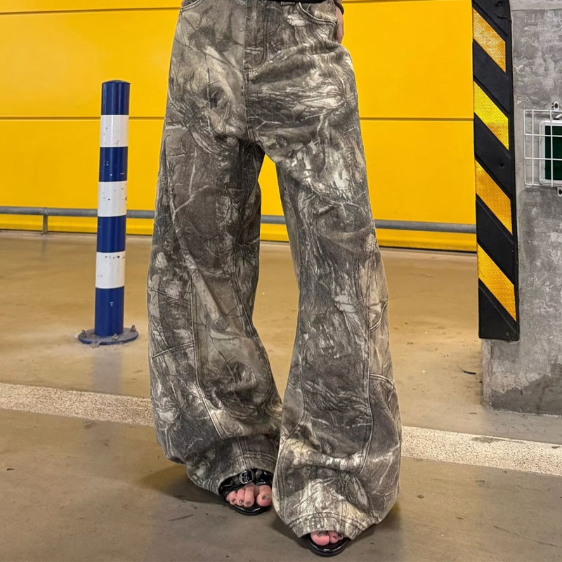 Jean baggy gothique pour femmes, style Y2K américain des années 2000, broderie, pantalon en jean vintage Harajuku, denim oversize, automne