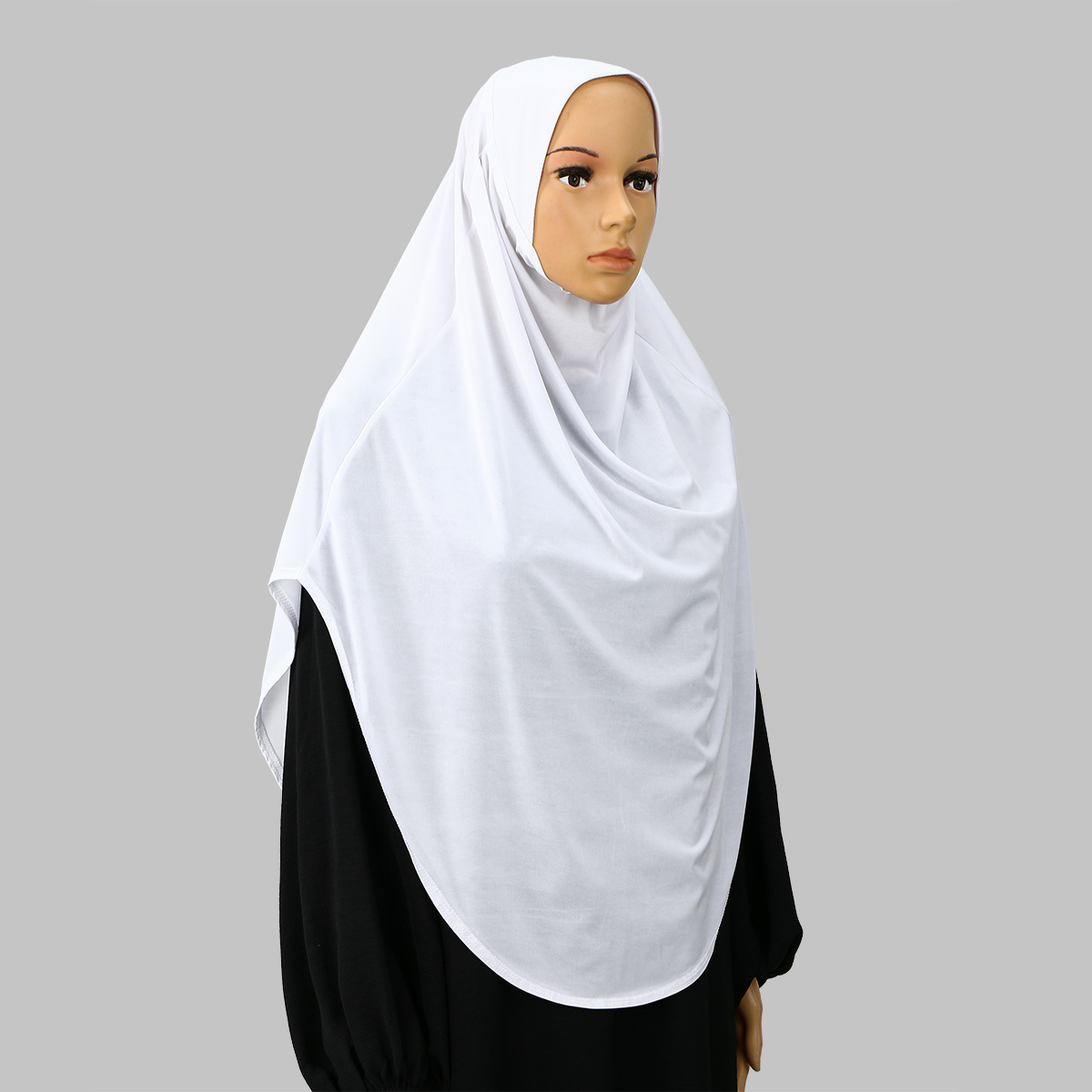 Femmes musulmanes instantané Hijab islamique couleur unie casquette intérieure malais Double menton Undercap dames cristal chanvre Bonnet chapeau Tuban Bandan