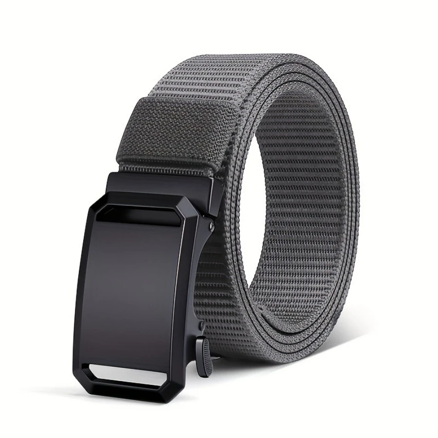 Nouvelle ceinture à boucle automatique, ceinture en toile pour vêtements de travail tactiques, décontractés, d'extérieur, pour pantalons d'entraînement militaire pour hommes