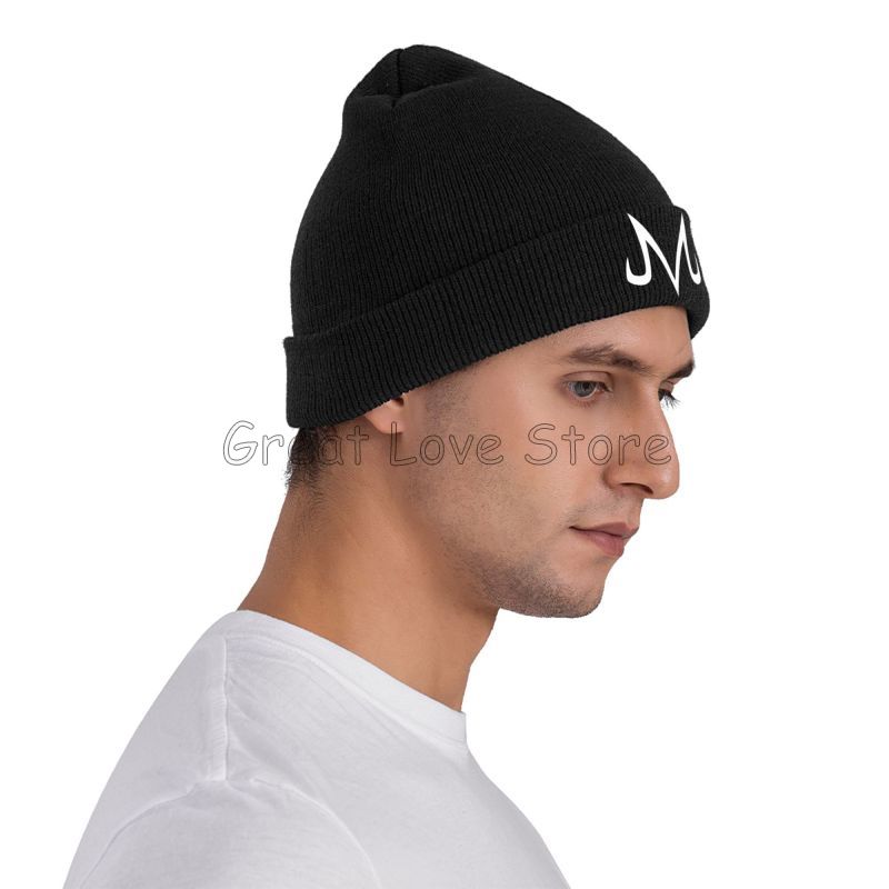 Majin Buu imprimé Bonnet chapeaux unisexe élastique tricot chapeau hiver chaud Skullies bonnets casquette tête enveloppement casquettes pour voyage Camping en plein air