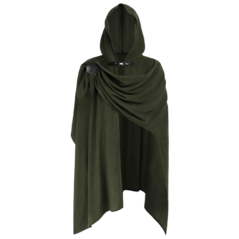 Écharpe de Pirate Vintage, Cape à capuche médiévale, Costumes de Cosplay d'halloween, DIY, Cape à épaule Mittelalter du moyen âge