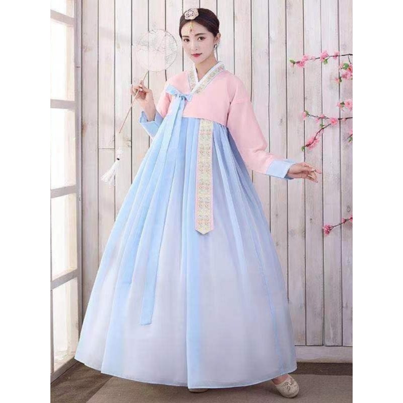 Robe Hanbok coréenne pour femmes, Costume de danse traditionnel ancien, vêtements asiatiques, vêtements de danseuse de mariage coréenne