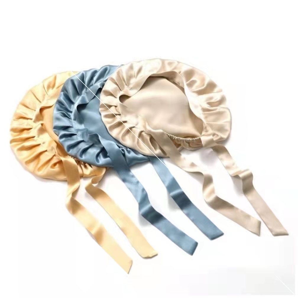 Bonnets en soie Pure pour femmes, Bonnet de couchage de styliste, 19 mamans, en soie de mûrier, Turban, chapeaux de luxe, en soie naturelle, casquette de nuit