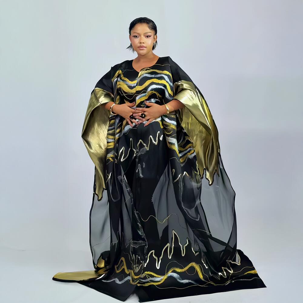 Robes africaines de luxe pour femmes grandes tailles, à associer avec des sous-vêtements en dentelle, vêtements afro-américains