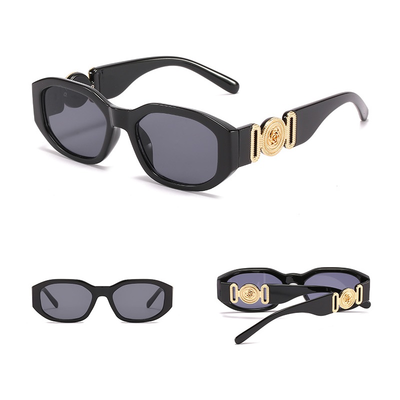 Lunettes de soleil de luxe de marque V Biggies pour hommes et femmes, lunettes de soleil ovales élégantes de créateur, lunettes de soleil tendance et élégantes, UV400