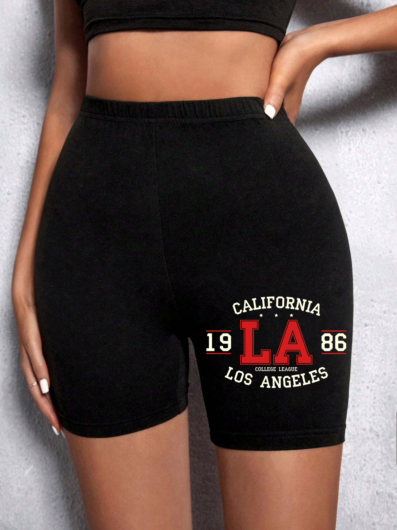 Short de Sport d'été pour femmes New York l'émipure City lettre impression Fitness pantalon court extensible mince doux femme Sport jurer