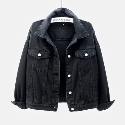 Veste en Jean femme printemps automne manteau court rose Jean vestes décontracté hauts violet jaune blanc hauts amples dame vêtements d'extérieur
