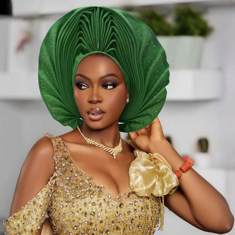 Casquette Turban déjà fabriquée pour femmes, couvre-chef de mariage nigérian, couvre-chef africain Auto Gele, Bonnet, Hijab