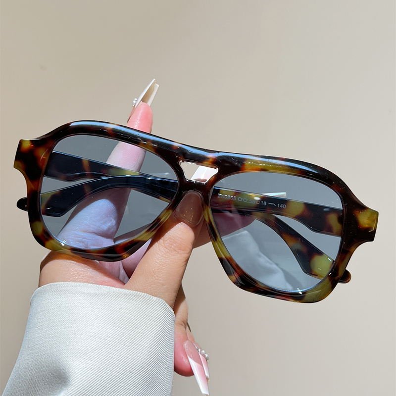 Lunettes de soleil vintage style pilote pour hommes et femmes, couleur unie, pour l'extérieur, avec double pont, décontractées, nouvelle collection