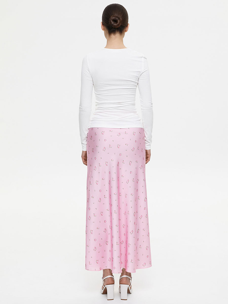 Jupe longue taille haute pour femme, mode estivale, patchwork contrastant, coupe ajustée, style Y2K, jupe maxi élégante pour soirée