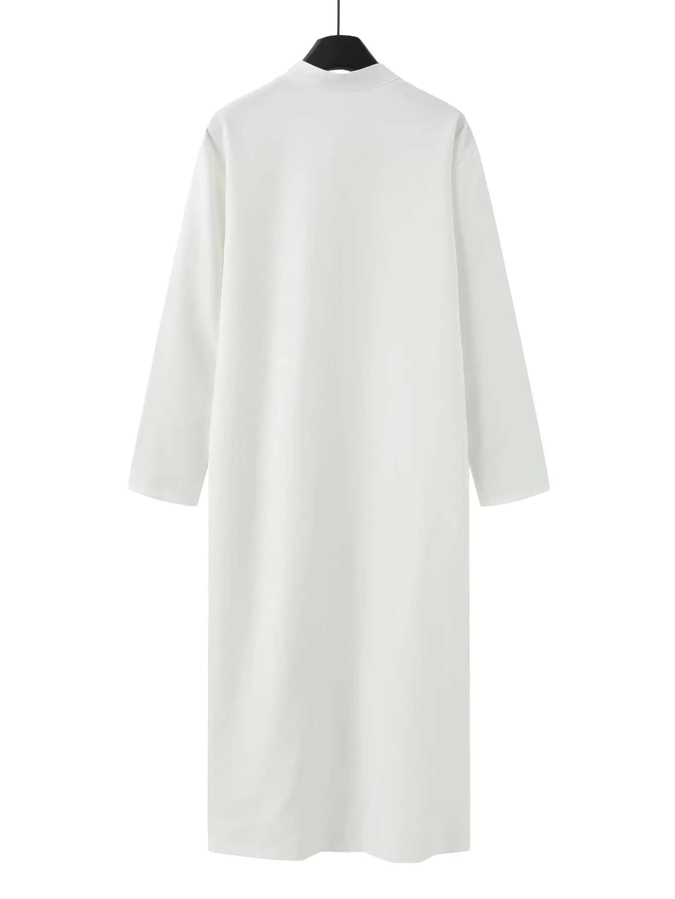 Robe de luxe pour hommes musulmans arabes, robe longue à manches longues brodée avec col montant, thobe pour hommes arabes