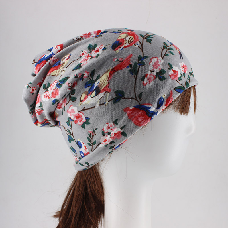 Bonnets Skullies chauds pour femmes adultes, écharpe, Double usage, marque de beauté, chapeau Floral, os de porte, nouvelle collection printemps automne
