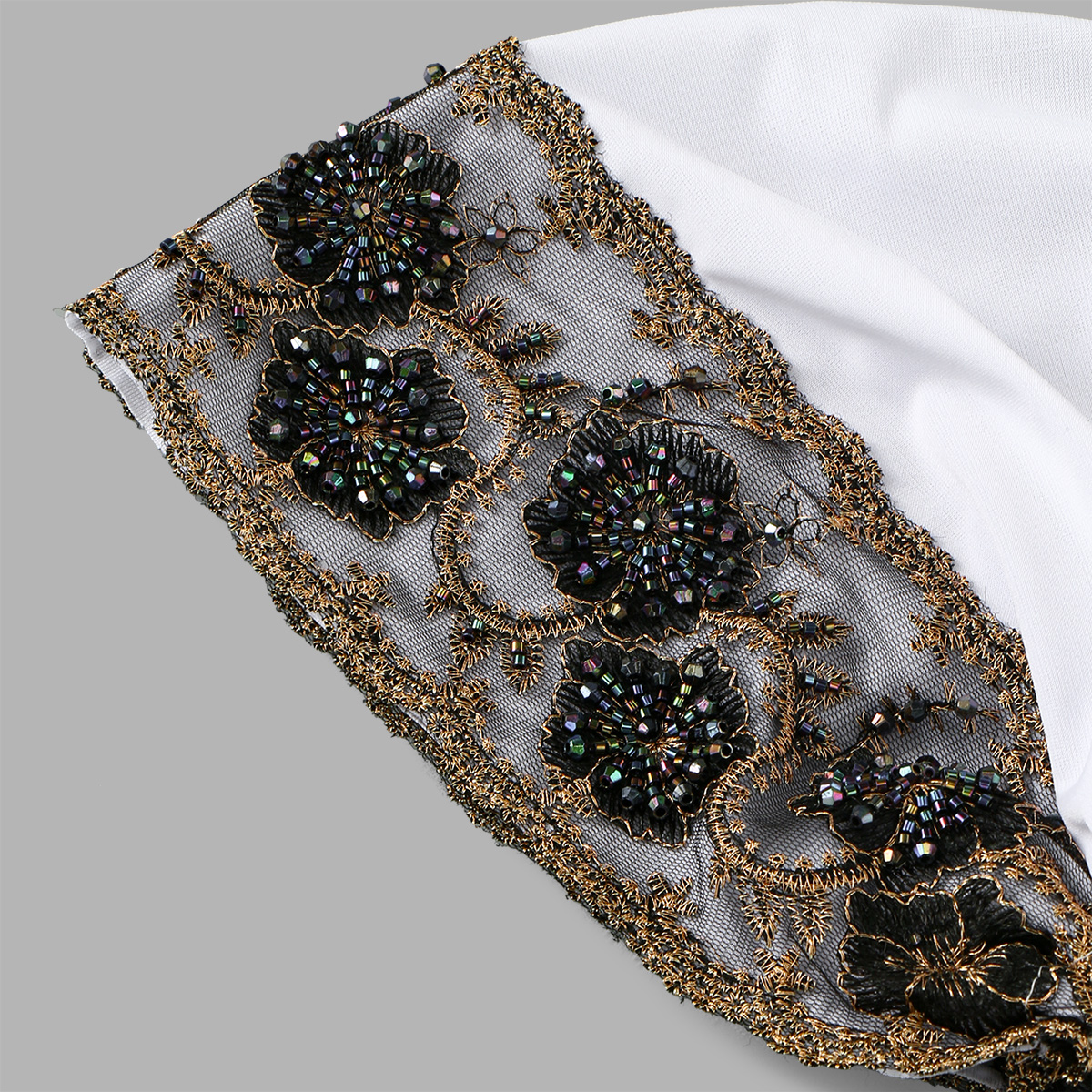 Casquette Turban en dentelle brodée de luxe pour femmes musulmanes, couvre-tête en Modal avec strass floraux, couvre-chef islamique, Bonnet féminin
