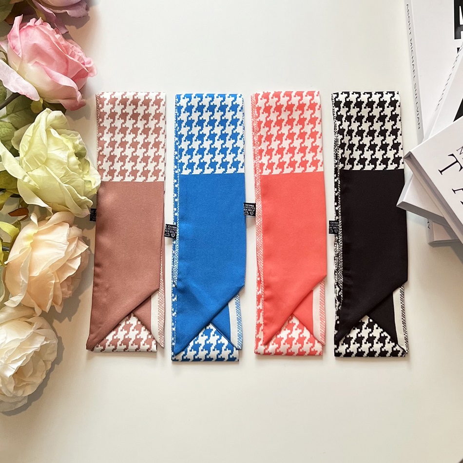 Écharpe en soie satinée avec nœud, mignonne, chic, bohème, unique pour femme, foulard vintage bohème en soie, pour le cou, la tête, le quotidien, les voyages, cadeau